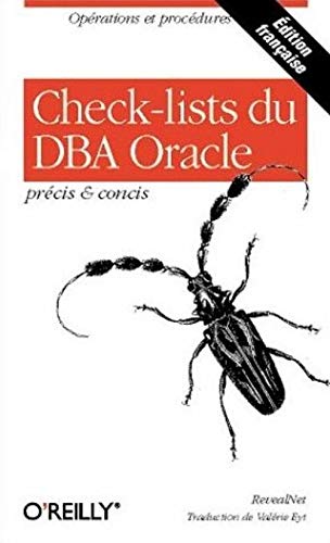 Télécharger Check-lists du DBA Oracle Livre eBook France
