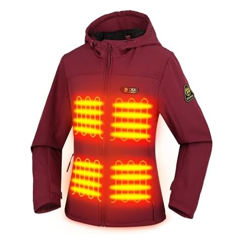 PTAHDUS Women's Heated Jacket with Battery Cover