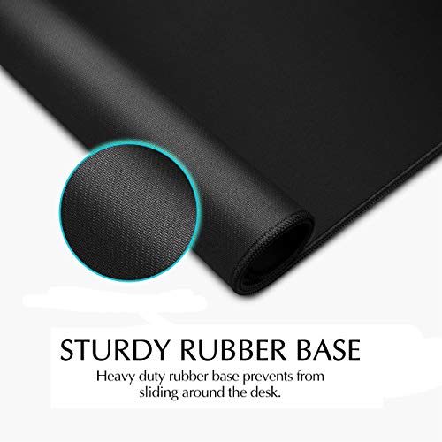 Image of JIALONG Large Gaming Mouse Pad, XXL Desk Mousepad with Stitched Edges, Non-Slip Base Keyboard Pad for Gamer, Office & Home Classic Black