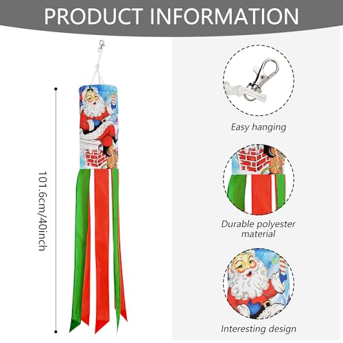 THQZLH 10 Pcs Holiday Windsocks - American, Rainbow, Patriotic - All Seasons Outdoor Decor