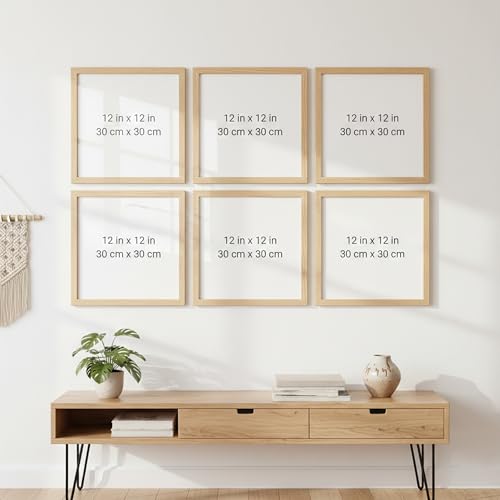 Image of kotart Photo Frame For Wall | Aesthetic Collage Picture Frames For Wall Decor | Rectangular Photo Frames For Home Decor Office Livingroom Bedroom | Pack of 6 (12X12 inch)