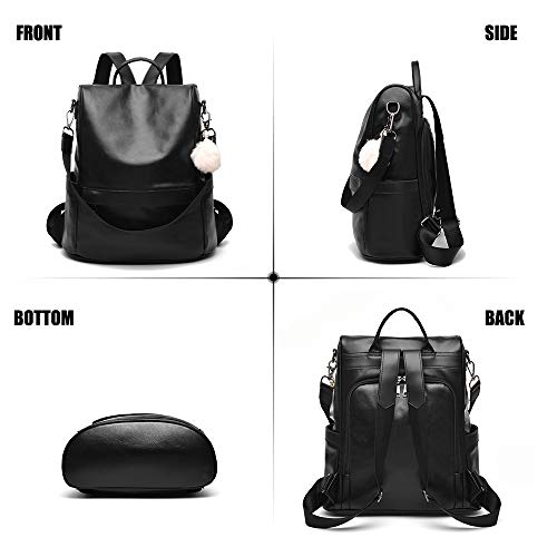 Image of CHERUTY Women Backpack Purse PU Leather Anti-theft Casual Shoulder Bag Fashion Ladies Satchel Bags