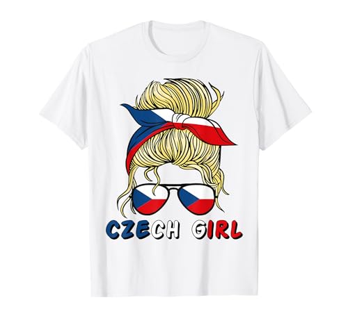 Ceska Czech Republic Flag Girls Czech Girl Kids T-Shirt