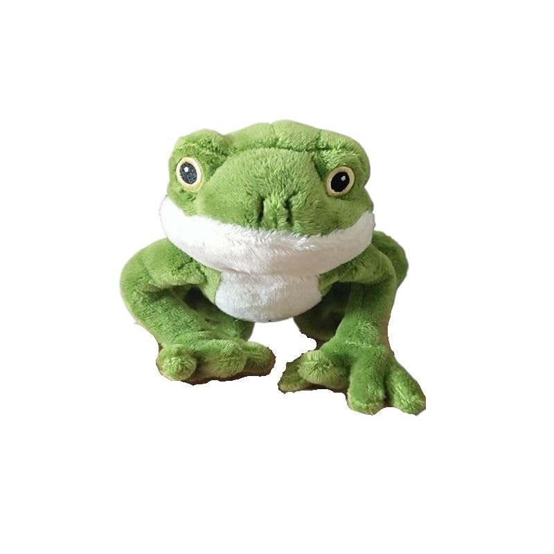 Peluche verte pour les fêtes cadeau poupée amphibie miniature originale