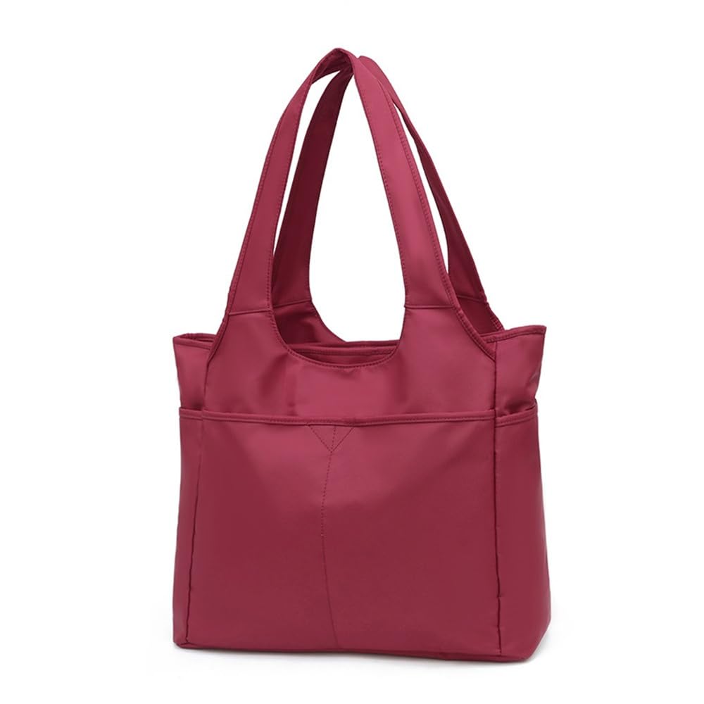 Borsa da Viaggio da Donna Borsa da viaggio con tracolla for riporre vestiti, yoga e palestra per i Viaggi Giornalieri(Rouge,37x17x30cm)