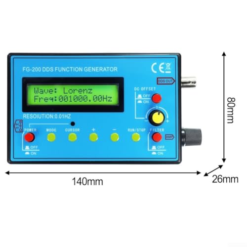 Generador DDS fg-200 para solucionar fallos electrónicos con ondas senoidal y triangular 6