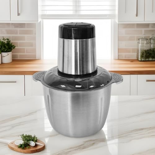 Robot cuiseur compact 2L durable en acier inoxydable pour hacher la viande avec précision - 4