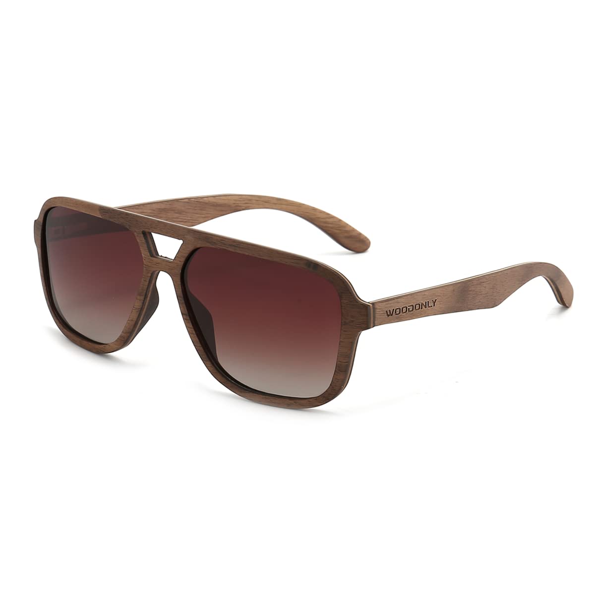 Gafas de Sol Piloto Polarizadas de Madera - Gafas de Sol Modernas con Funda de Bambú para Hombre y Mujer Regalos Perfectos