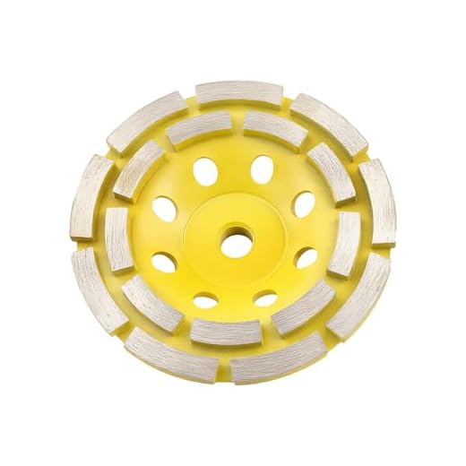 Replacment Diamond Concrete Grinding Wheel 4-1/2-Inch, Double Row, Diamond Cup for Polishing and Cleaning Stone Concrete Surface, Cement, Marble, Rock, Granite, and Thinset Removing