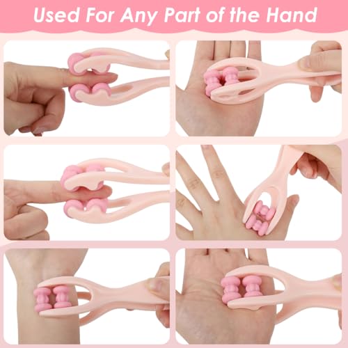 Image of HANNEA Finger Acupressure Roller Massager Machine For Pain Relief | Targeted Finger Pressure, Helps Ease Daily Tension, Dual Row Roller, Compact Hand Design, Portable Use, Cleaning Guidance