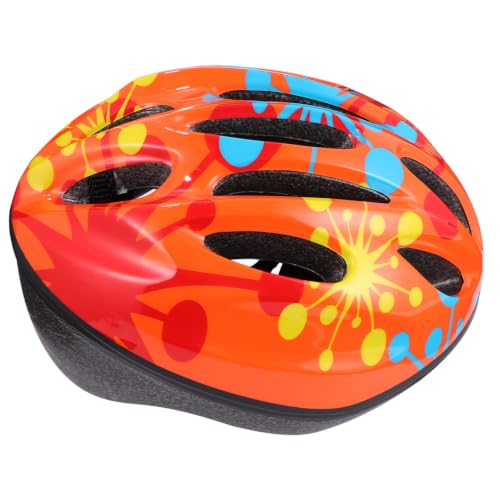 Casco de ciclismo infantil naranja para patinaje monopatín y actividades