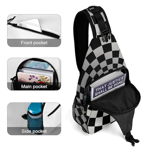 Mochila tipo bandolera para senderismo y día casual miniatura 4