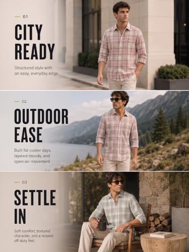NOBERO Store NOBERO Men's Cotton Checkered Full Sleeve Shirt - Image 4