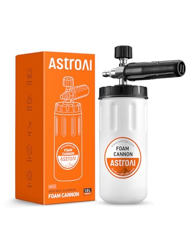 AstroAI Foam Cannon for Pressure Washer with 1/4" Quick Connect Plug, 1 L