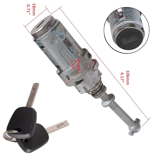 Bombín de puerta para Citroën C2 C3 con llave: soluciona fallos de cerradura izquierda 9170T9 5