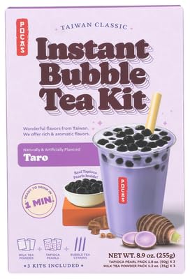 Pocas Tea Bubble Kit Taro 8.9 oz (Pack of 12)