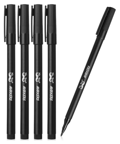 Mr. Pen - 4 Pack Garden Markers, Black, Waterproof, Outdoor & Seedling Plant Markers