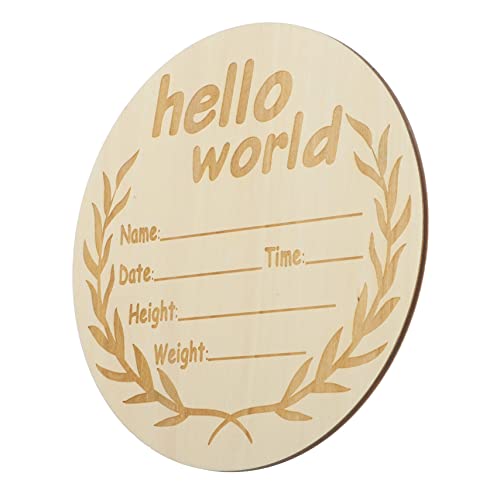 HAPINARY Birth Wooden Sign Wooden Name Sign Newborn Name Sign for Hospital Announcement Sign Birth Announcement Sign Name Signs for Nursery Shower present Birth Sign