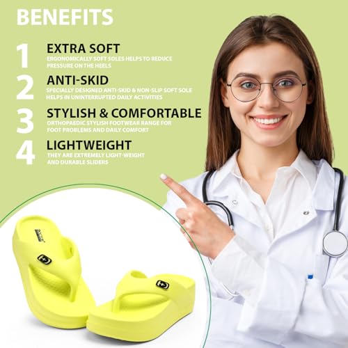 Image of Women's Soft Cushion Flip Flops with EVA Sole | Lightweight Anti-Slip Everyday Wear Slippers for Home, Walking, Casual & Outdoor Use
