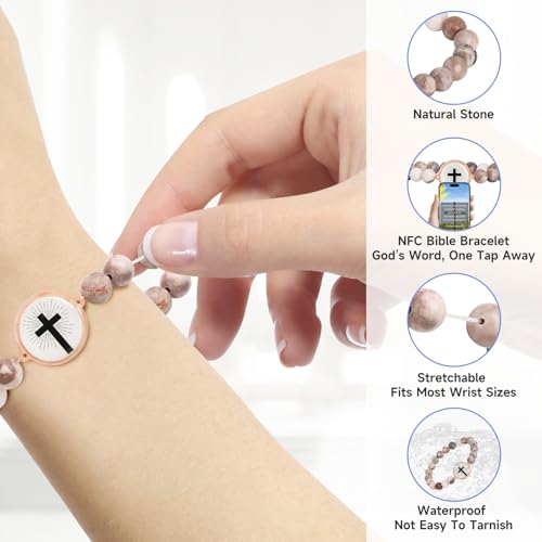 Bible Verse Bracelets - Christian Bead Bracelets, Inspiring Daily Scripture for Women, Men and Teens, Jesus Bracelet4