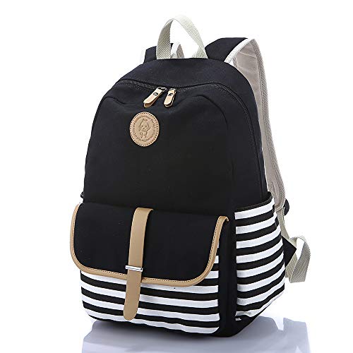 Sugaroom Canvas Bookbags School Backpack Laptop Schoolbag For Teens Girls High School #TOP1