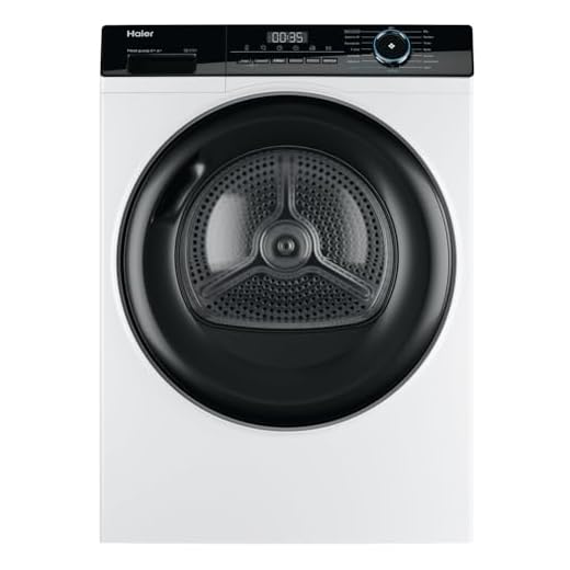 Haier Wärmepumpentrockner 8kg I-PRO SERIE 3 HD80-A2939 I Wäschetrockner mit A++-Effizienz, i-Time & Startzeitvorwahl I Trockner mit 3 Trockenstufen, i-Refresh Dampfprogramm & 3-in-1 Filter I Dryer