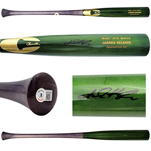 Jarred Kelenic Autographed Green Chandler Player Model Bat Mariners Beckett BAS QR Stock #203536