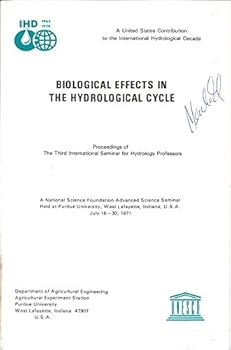 Paperback Biological Effects in the Hydrological Cycle Book