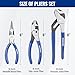 WORKPRO Pliers Set, 3-Piece Plier Tool Set with Soft Handle, 6
