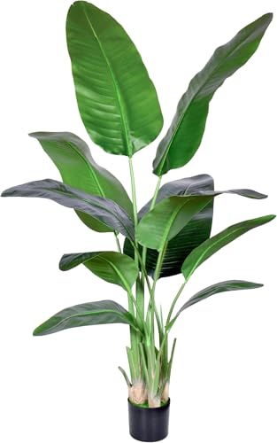 Faux palmier oiseau de paradis 6 pieds plante artificielle sans entretien