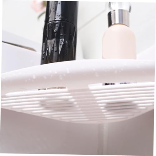 Panier de rangement triangulaire sans perçage pour maximiser l'espace douche