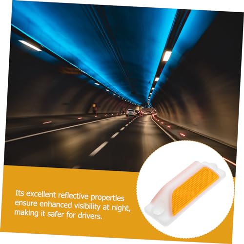 Cabilock 2pcs Reflectores Rectangulares de Señalización Vial miniatura 7