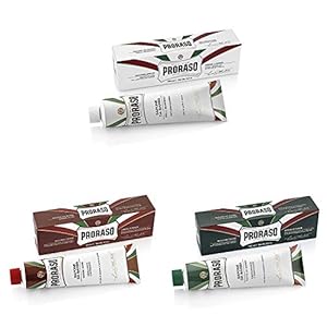 Proraso Paquete triple de tubo de crema de afeitar mixta – 3 tubos de 150 ml