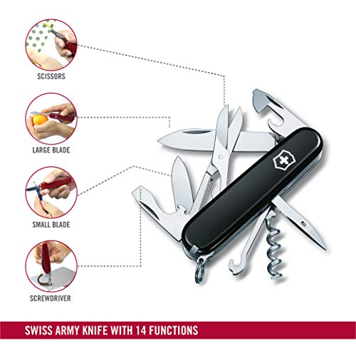 Canivete Victorinox Climber, Preto, 14 funções