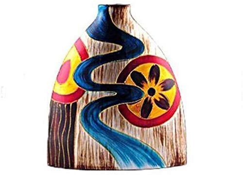 Vase en céramique MU sur meuble TV pour fleurs de salon