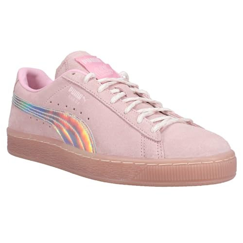 PUMA Kids Girls L.O.L! X Suede Kitty Queen Metallic Lace Up Sneakers Shoes Casual - Pink - Size 7 M2