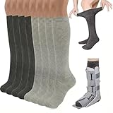 NCHEMDL Walking Boot Sock,4Pairs Tube Sock Liners for...