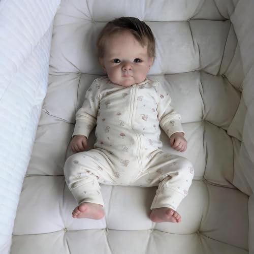 Image of RXDOLL Lifelike Reborn Baby Dolls Silicone Full Vinyl Body 19 inch Realistic Newborn Baby Boy Doll Real Life Baby Doll Anatomically Correct Boy Washable for Kids Age 3+