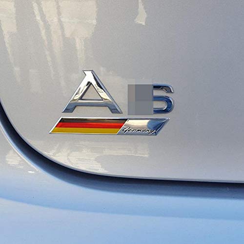 Ijdmtoy Aluminum Plate Germany Flag Emblem Badge Compatible With Germany Car Front Grille, Side Fenders, Trunk, Dashboard Steering Wheel, Etc #TOP6