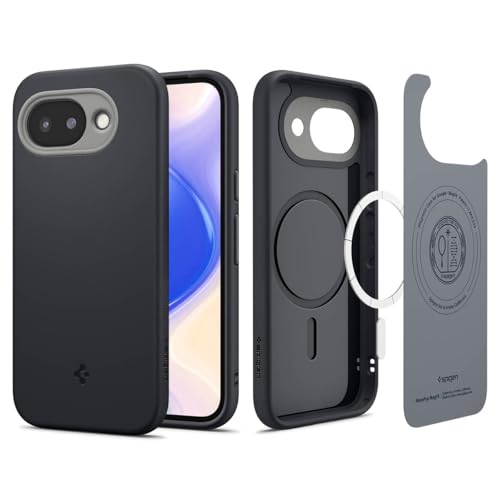 Image of Spigen for Google Pixel 10a (2026) Case, Nano Pop MagFit MagFit, Enhanced Grip, Pixelsnap Ready (TPU+Poly Carbonate) - Black Sesame
