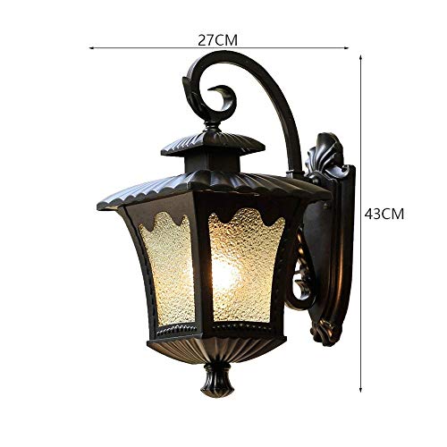 Luminaire extérieur étanche E27 applique murale traditionnelle