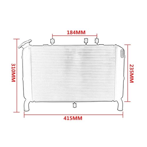 Refroidisseur de radiateur haute performance pour MT09 SP 2017-2020 - 2