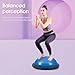 Balance Ball Trainer, 26 inch Half Exercise Ball with Resistance Bands, Home Gym Full Body Workout Equipment, Blue