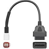 Honiwu OBD2 アダプター ブル 4ピンプラグ 診断ケーブル 診断ライン 故障コードリーダー キャナー 用 MT10 FZ10 XSR900 MT09 XSR700 MT07 FJR130 R1 R6 XT1200ZE TMAX530のオートバイに適合 (On Board Diagnostics 2)