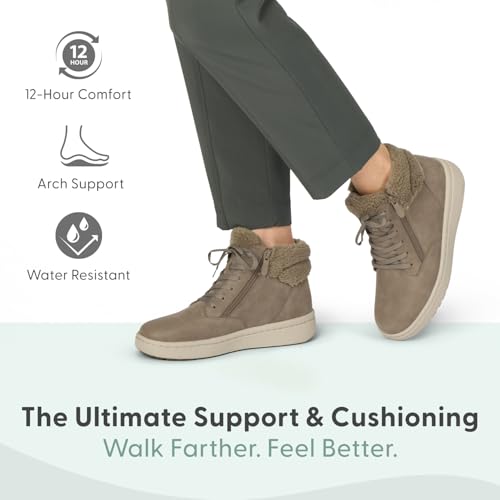 Orthofeet Women's Orthopedic Faux Fur Elin Boots for Foot Pain Relief2