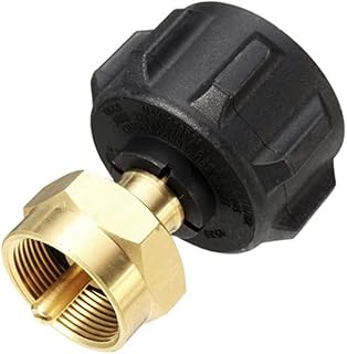 Coricha Propane Refill Adapter, QCC1 Regulator Fill 1 Pound Bottles from 20lb Tank Solid Brass Fits All 1 LB Throwaway Disposable Cylinder