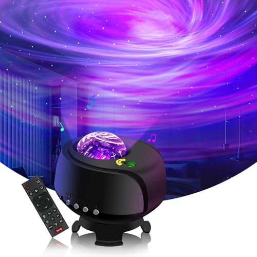 The Largest Coverage Area Galaxy Lights Projector 2.0, FLITI Star Projector, with Changing Nebula...