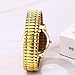 Avaner Men's Stretch Band Watches: Gold Silver Elastic Strap Large Face Quartz Easy Reader Bangle Wrist Watch for Men