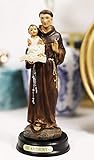 Ebros Gift Catholic Church Saint Anthony of Padua Carrying Baby Jesus and The Bible Statue 5.25'...