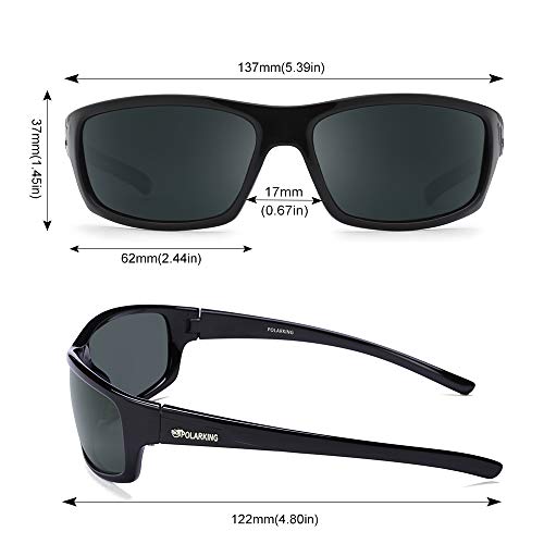 Polarized Sport Sunglasses for Men Matte Finish Sun glasses Mirror Lens UV Blocking4